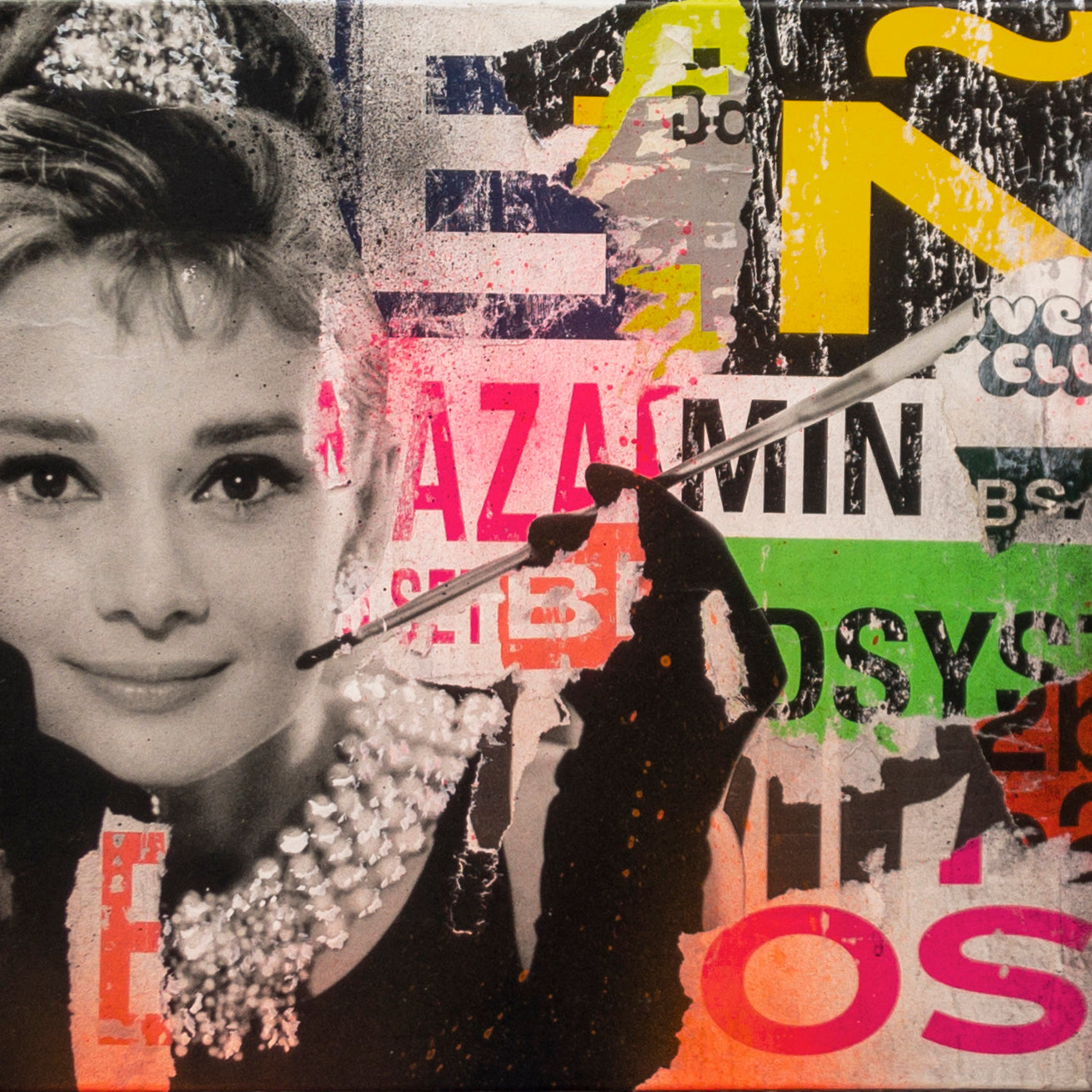 AudreyHepburn "Twins" 40x120cm