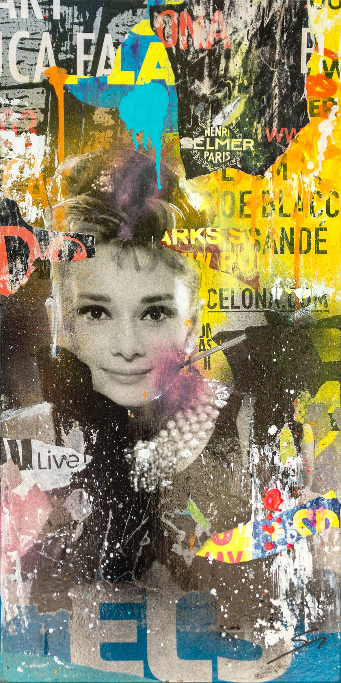 Copie d'Audrey Hepburn "Street Wall 02"